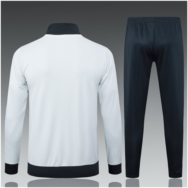 Kids Juventus Jacket + Pants Training Suit Light Grey 2024/25