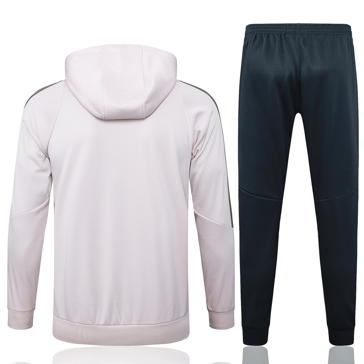 Herren Real Madrid Hoodie Sweatshirt + Hose Training Anzug blass rosa 2024/25