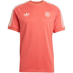 Mens Bayern Munich Adicolor Classics 3-Stripes Tee Red Jersey 2024/25
