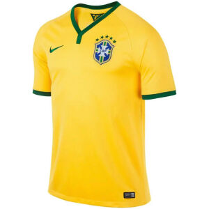 Mens Brazil Retro Home Jersey 2014