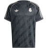 Mens Real Madrid Adicolor Classics 3-Stripes Tee Black Jersey 2024/25