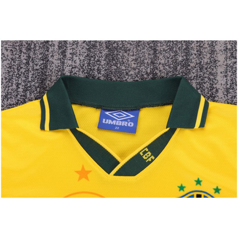 Kids Retro Brazil Home Jersey 1994