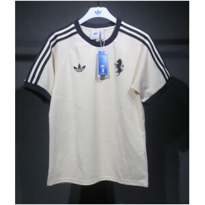 Mens Adidas Originals Juventus Jersey 3 Stripes Pure Cotton White Shirt 2024/25 – Match