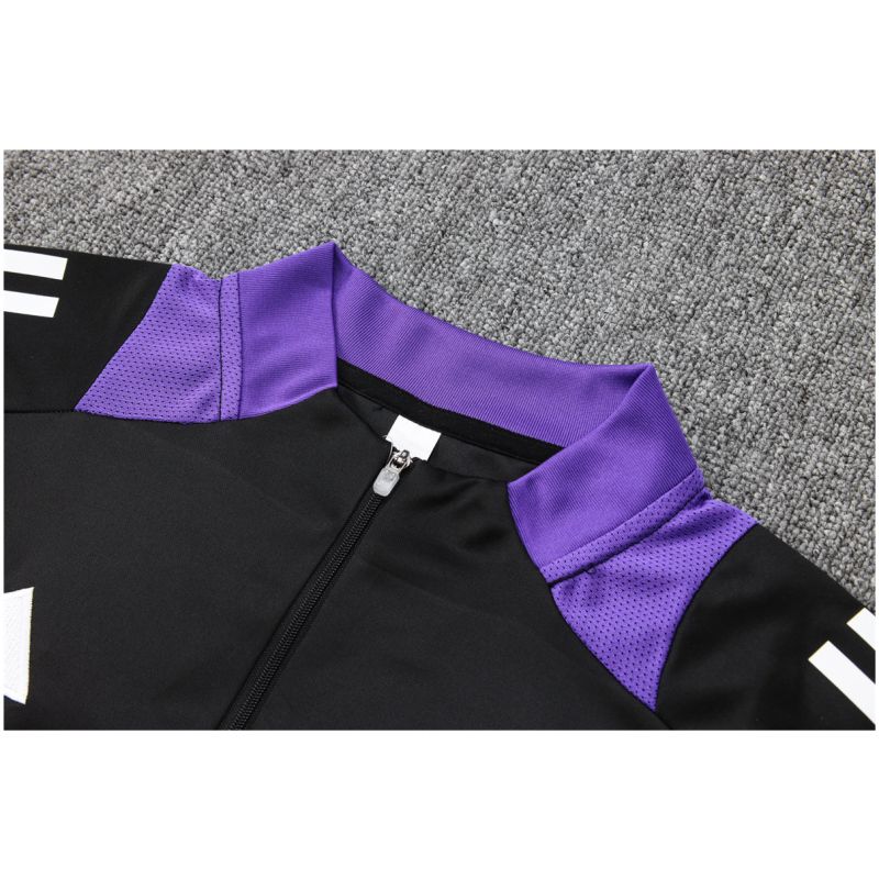 Mens Real Madrid Training Suit Black 2024/25