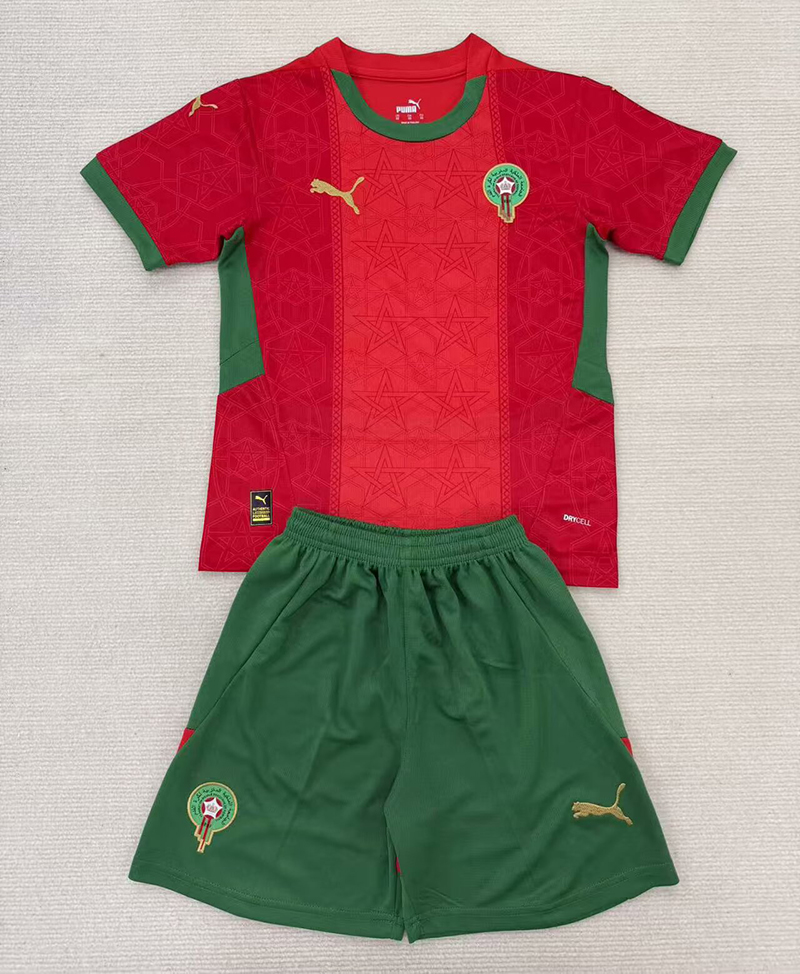 Kids Morocco Home Jersey 2025