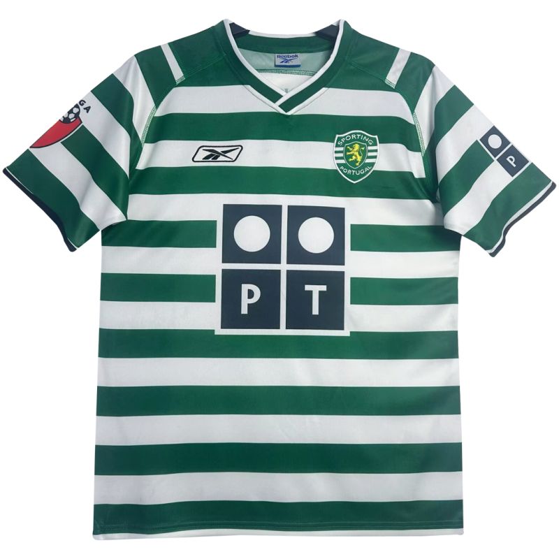 Mens Sporting Portugal Retro Home Jersey 2003/04