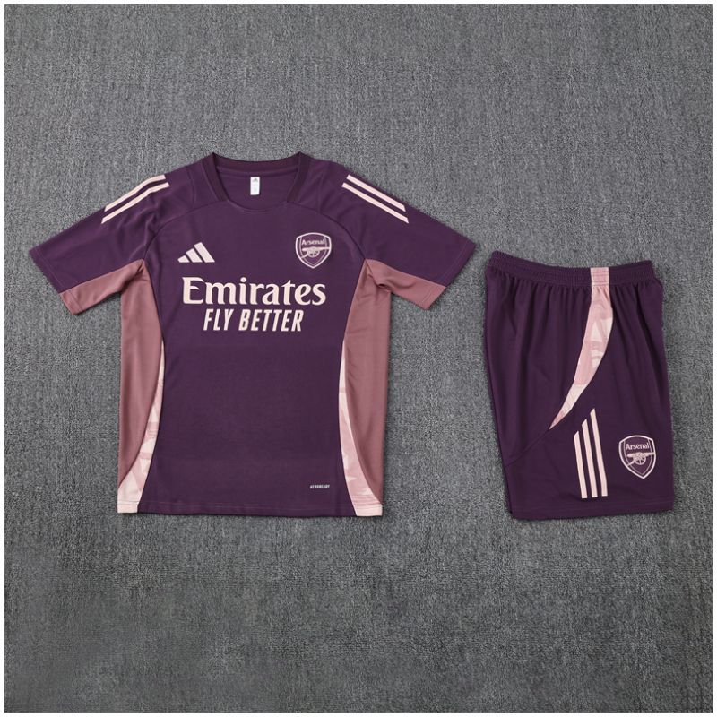 Kids Arsenal Short Training Suit Purple 2024/25