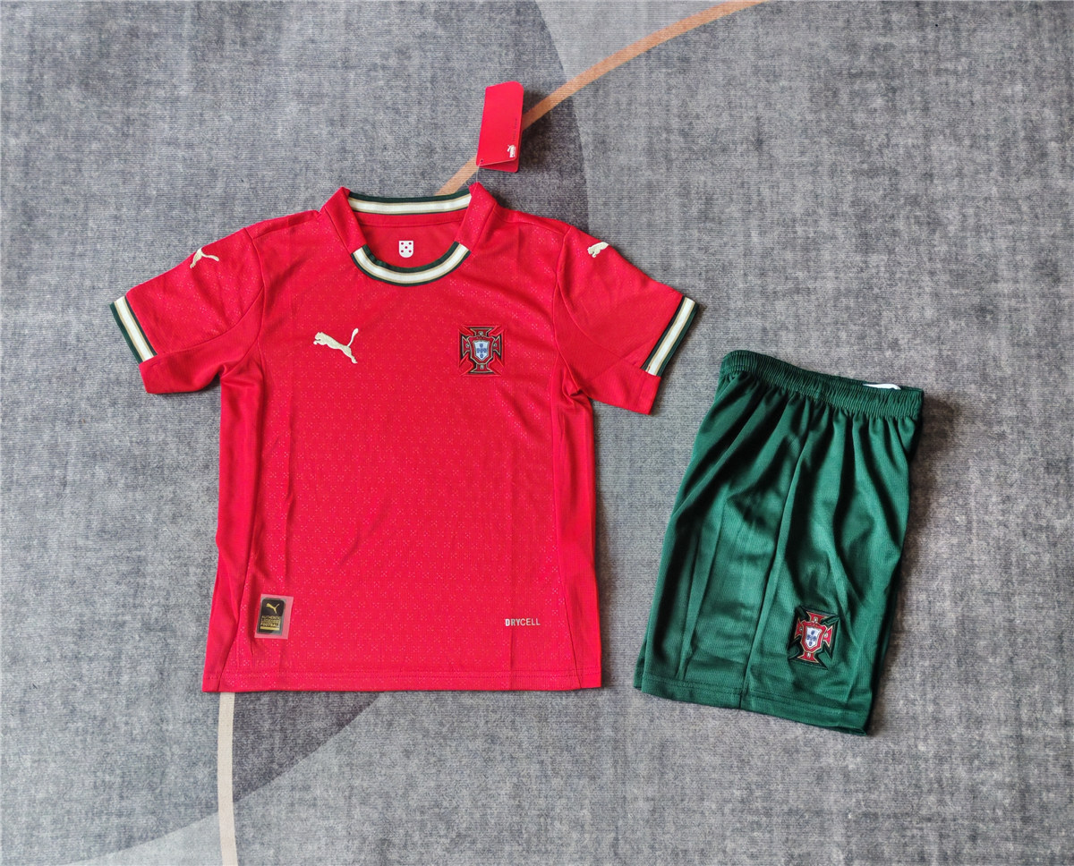 Kids Portugal Home Jersey 2025