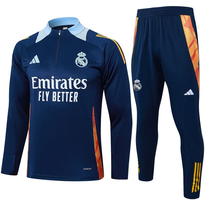 Mens Real Madrid Training Suit Navy 2024/25