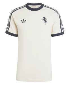 Mens Adidas Originals Juventus Jersey 3 Stripes Pure Cotton White Shirt 2024/25 – Match
