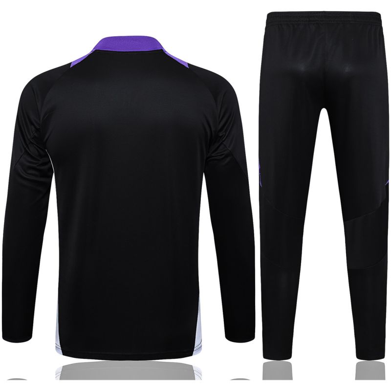Mens Real Madrid Training Suit Black 2024/25