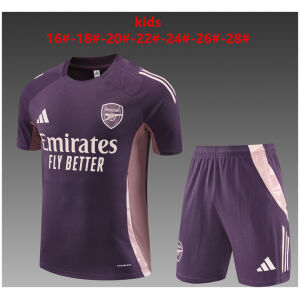 Kids Arsenal Short Training Suit Purple 2024/25