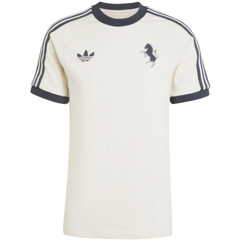 Mens Adidas Originals Juventus Jersey 3 Stripes Pure Cotton White Shirt 2024/25 – Match