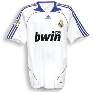 Mens Real Madrid Retro Home Jersey 2007/08