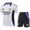 Mens Real Madrid Short Training Suit White 2024/25