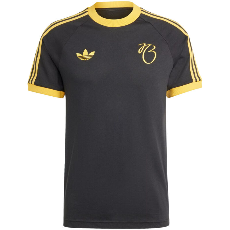 Mens Real Madrid x Jude Bellingham 3-Stripes Black T-Shirt