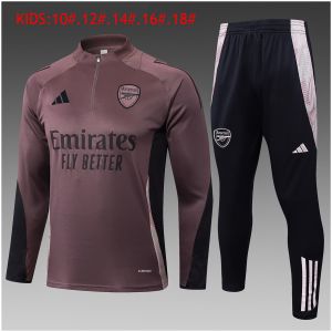Kids Arsenal Training Suit Grey Purple 2024/25