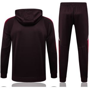 Mens Bayern Munich Hoodie Sweatshirt + Pants Training Suit Brown 2024/25