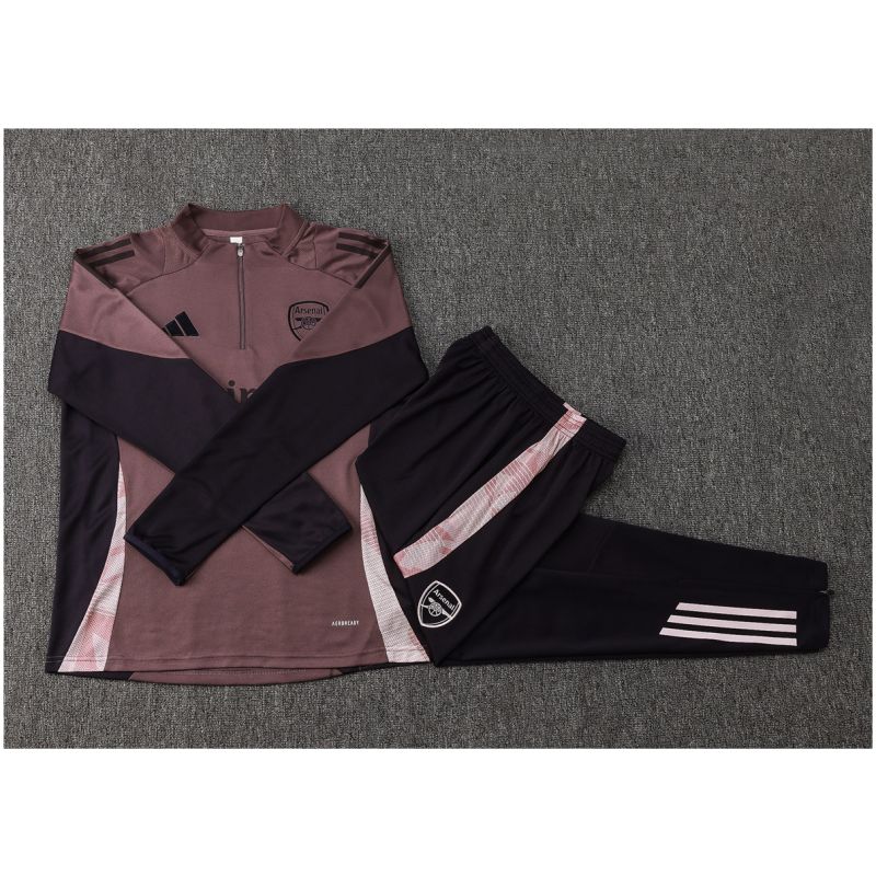 Kids Arsenal Training Suit Grey Purple 2024/25