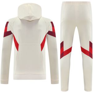 Mens Bayern Munich Hoodie Sweatshirt + Pants Training Suit Beige 2025/26