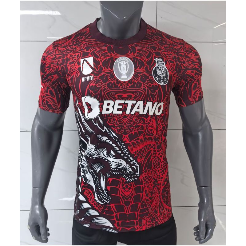 Mens FC Porto Pre-Match Red Jersey 2025/26