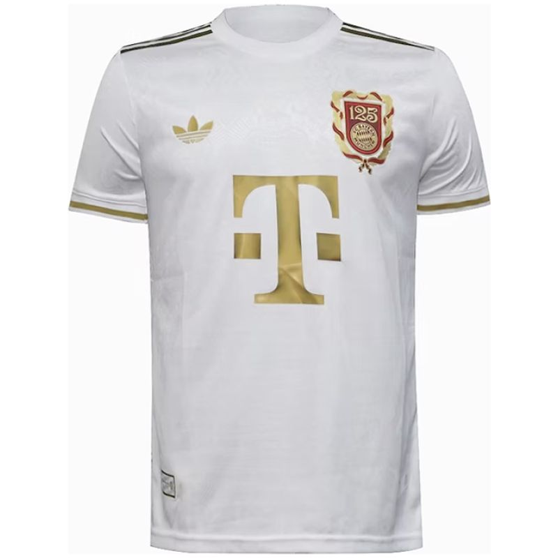 Mens Bayern Munich 125 Years Anniversary White Jersey