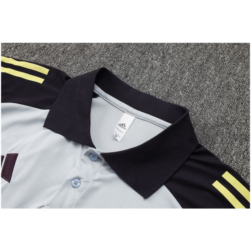 Mens Juventus Polo Shirt Light Grey 2024/25