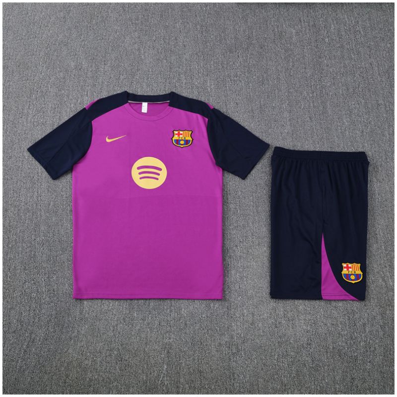 Kids Barcelona Short Training Suit Purple 2025/26