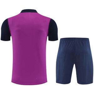 Mens Barcelona Short Training Suit Purple 2025/26