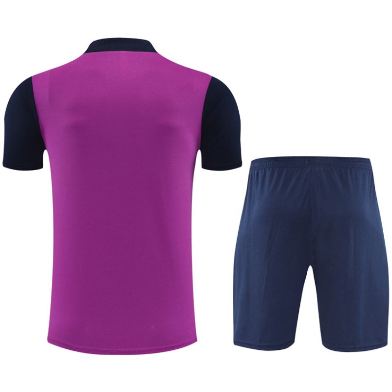 Mens Barcelona Short Training Suit Purple 2025/26