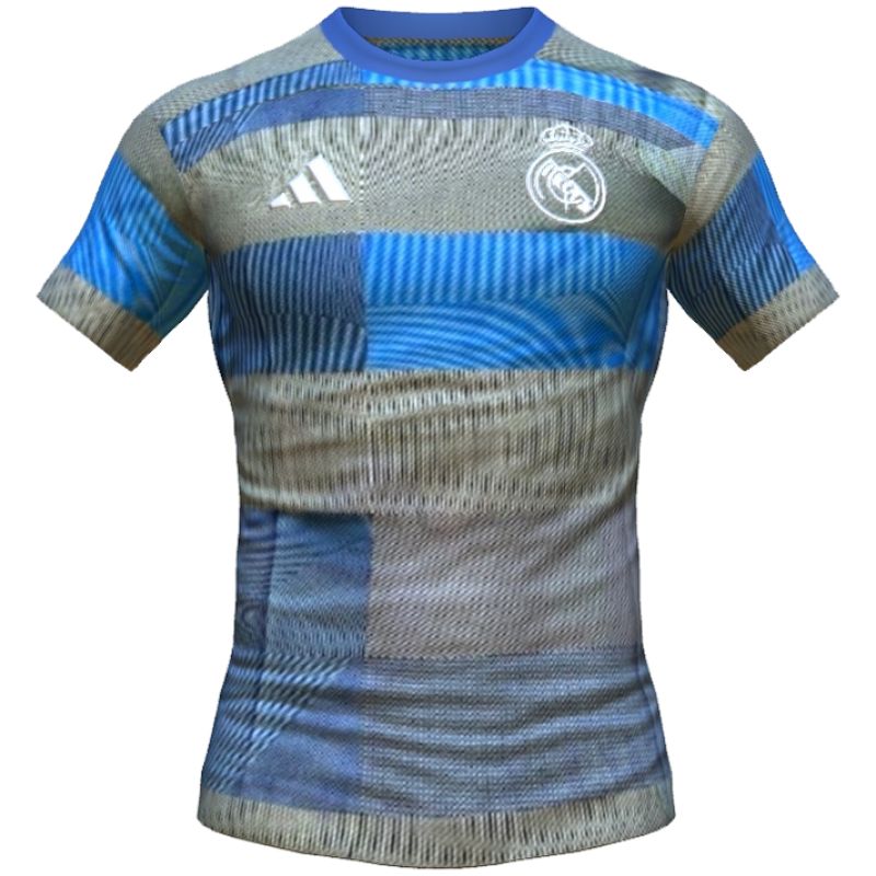 Mens Real Madrid Short Training Blue Jersey 2025/26