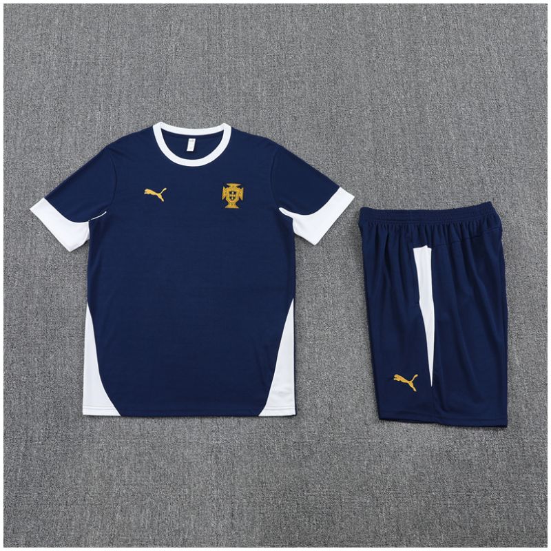 Kids Portugal Short Training Suit Royal 2025