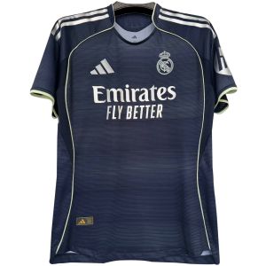 Mens Real Madrid Away Authentic Jersey 2025/26 – Match