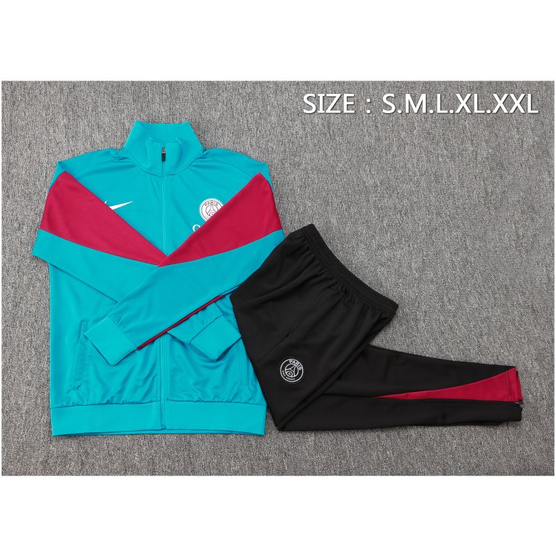 Kids PSG Jacket + Pants Training Suit Lake Blue 2024/25