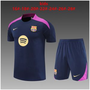 Kids Barcelona Short Training Suit Royal 2025/26