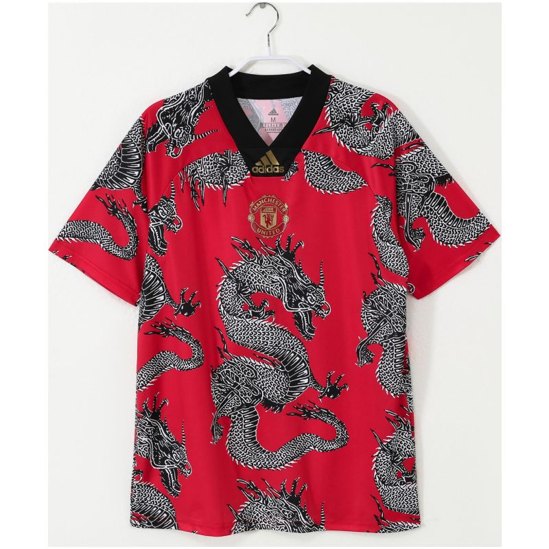 Mens Manchester United Retro 2020 Chinese New Year Special Red Jersey