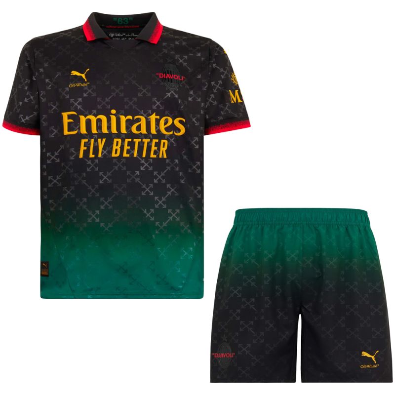 Kids AC Milan Fourth Black Jersey 2024/25