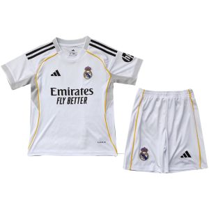 Kids Real Madrid Home Jersey 2025/26