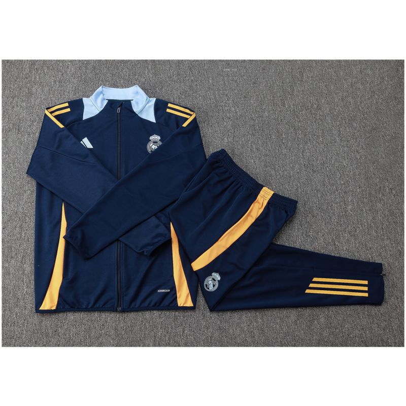 Kids Real Madrid Jacket + Pants Training Suit Royal 2024/25