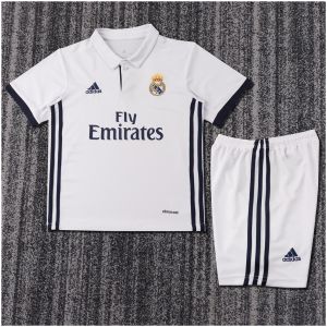 Kids Retro Real Madrid Home Jersey 2016/17
