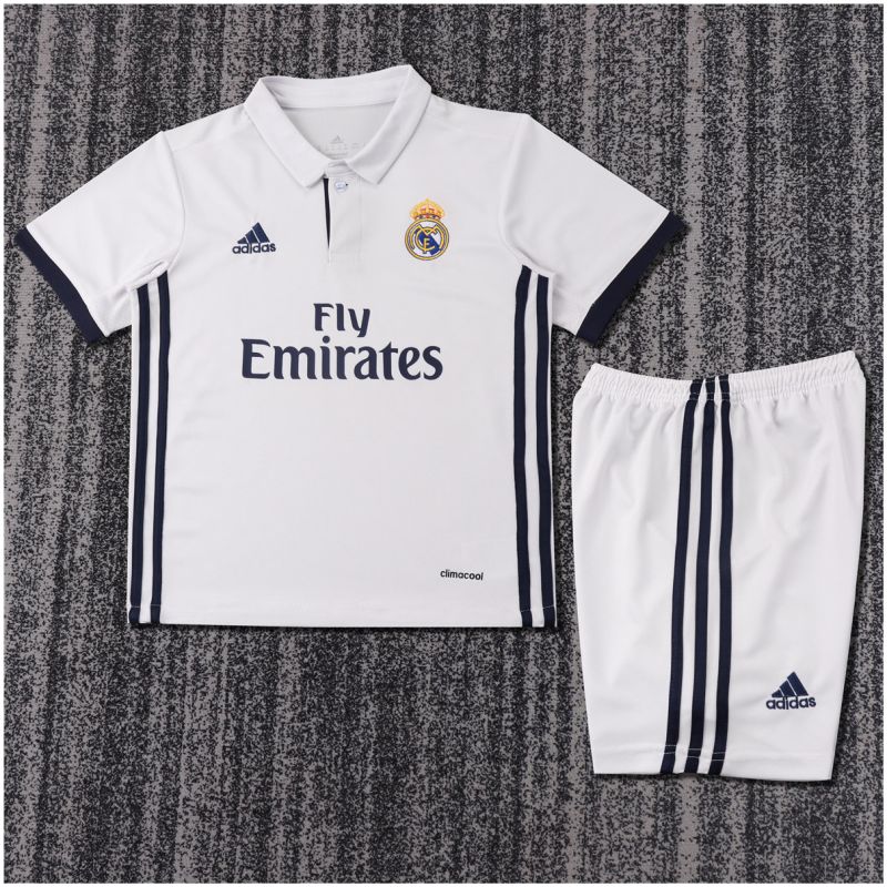 Kids Retro Real Madrid Home Jersey 2016/17