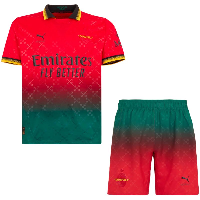 Kids AC Milan Fourth Red Jersey 2024/25