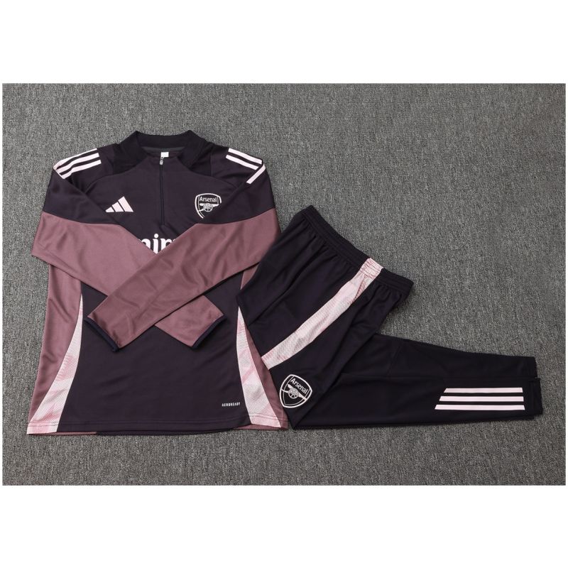 Kids Arsenal Training Suit Purple Brown 2024/25