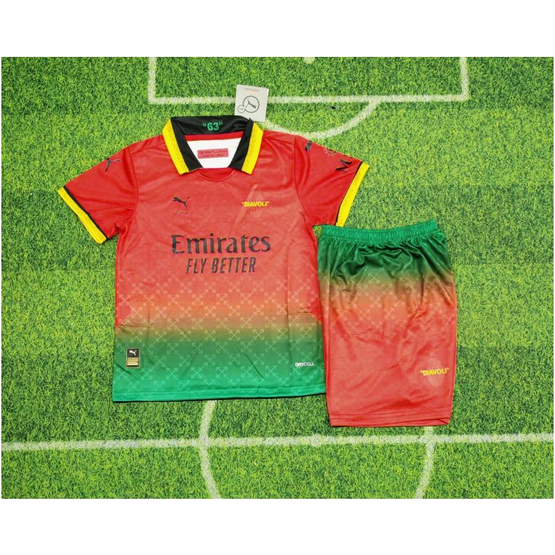 Kids AC Milan Fourth Red Jersey 2024/25