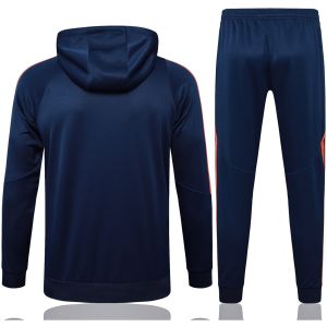 Mens Manchester United Hoodie Sweatshirt + Pants Training Suit Royal 2024/25