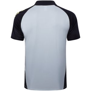 Mens Juventus Polo Shirt Light Grey 2024/25