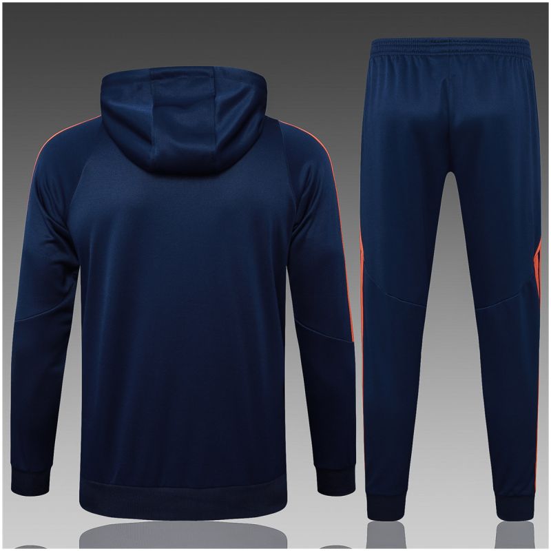 Kids Manchester United Hoodie Sweatshirt + Pants Suit Royal 2024/25