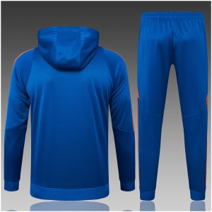Kids Juventus Hoodie Sweatshirt + Pants Suit Blue 2024/25