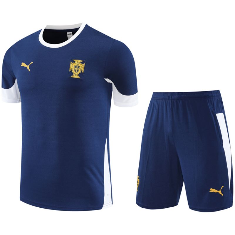 Mens Portugal Short Training Suit Royal 2025