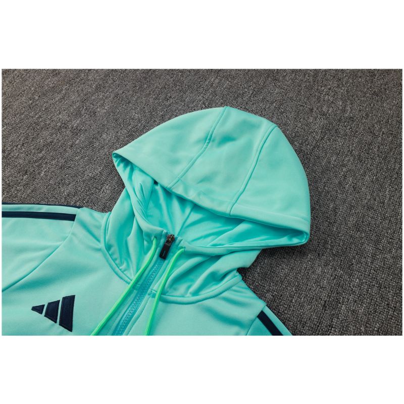Mens Arsenal Hoodie Sweatshirt + Pants Training Suit Green 2024/25